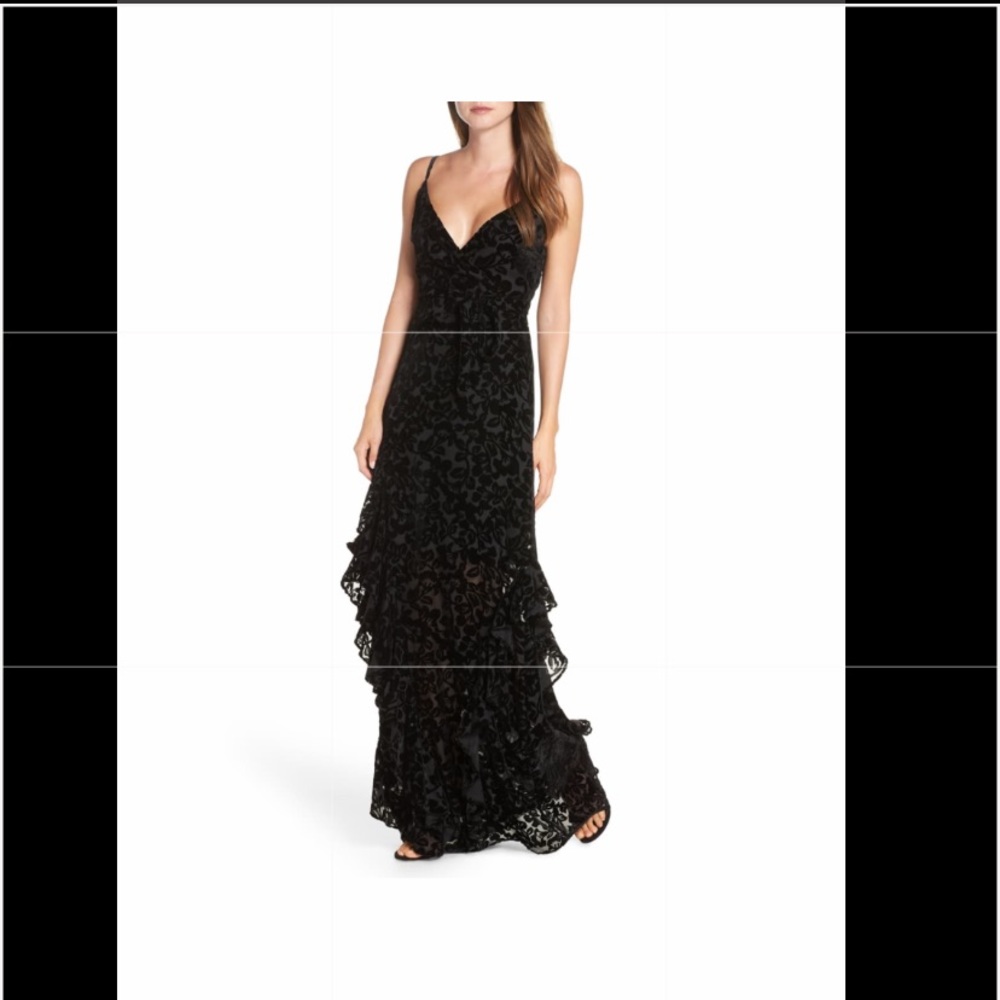 ML by Monique Lhuillier Velvet Gown
